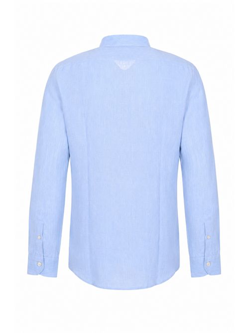Camicia in lino Azzurro Xacus | 11297 722ML003